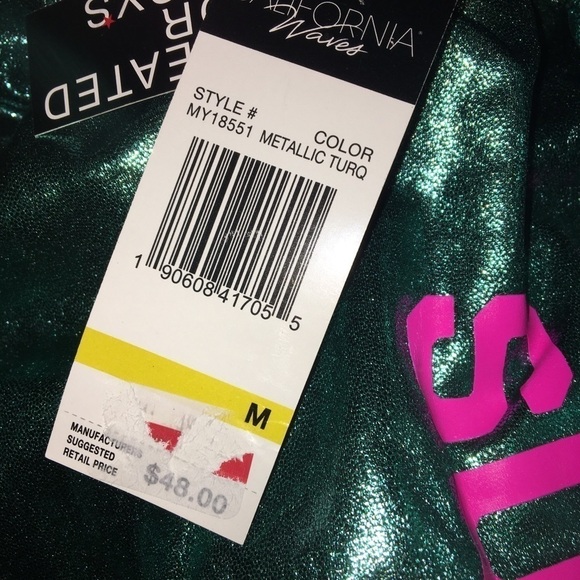 CALIFORNIA Waves Graphic One Piece Swimsuit - Picture 3 of 4